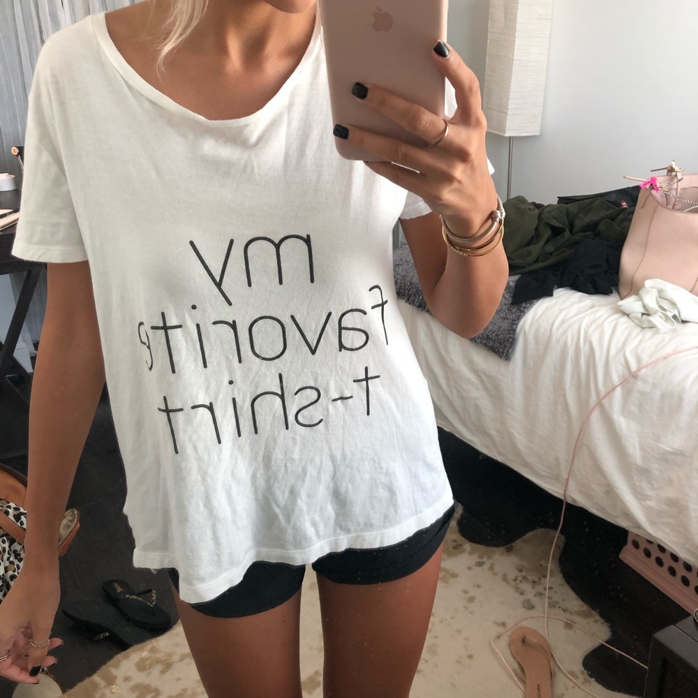 White tee